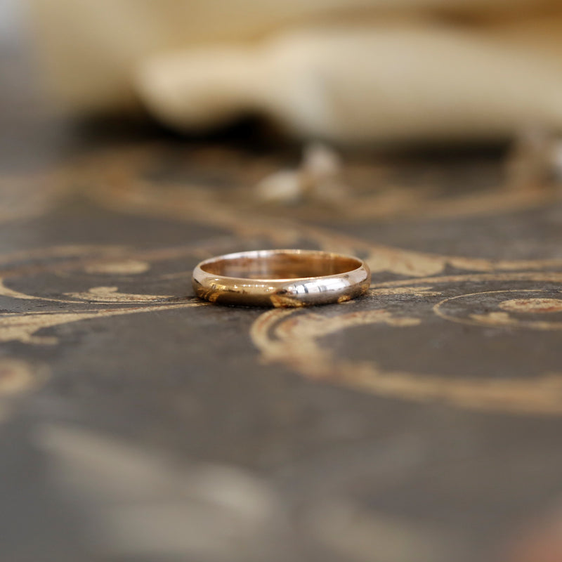 wedding band Half Ring - 3.5mm