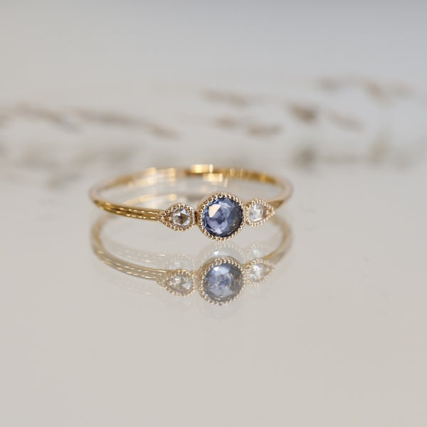 Love ring Céleste M Blue sapphire