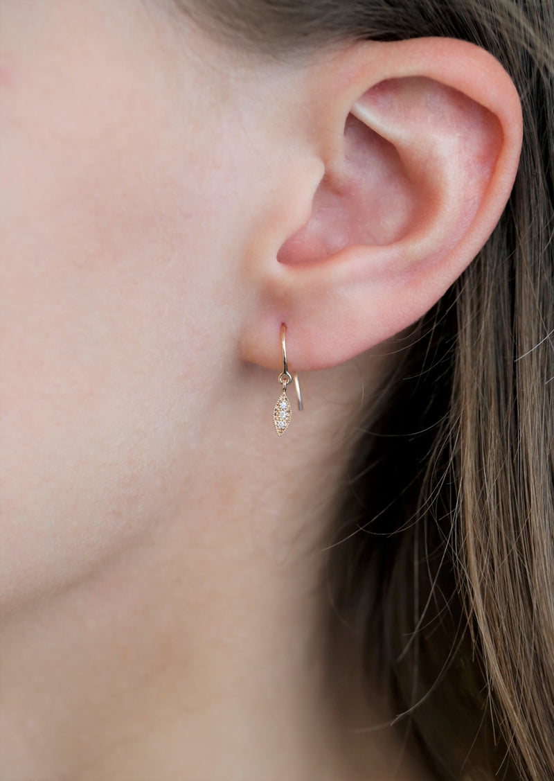 Pendant earrings Allegria Navette