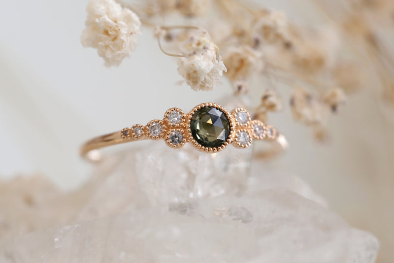 Ring Iris M Green Sapphire