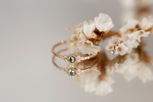 Ring Iris S Green sapphire