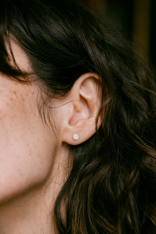 Mini Milgrain Earring 5 mm