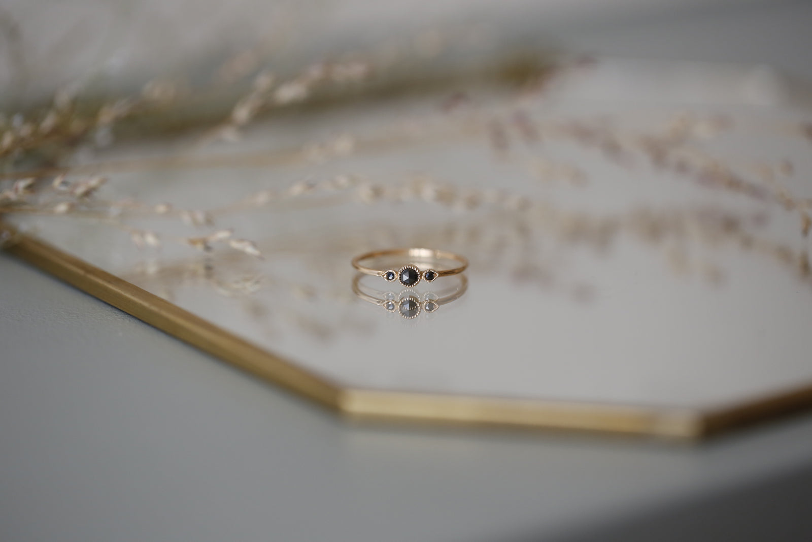 Love Ring Celeste S Black Diamonds Myrtille Beck Paris