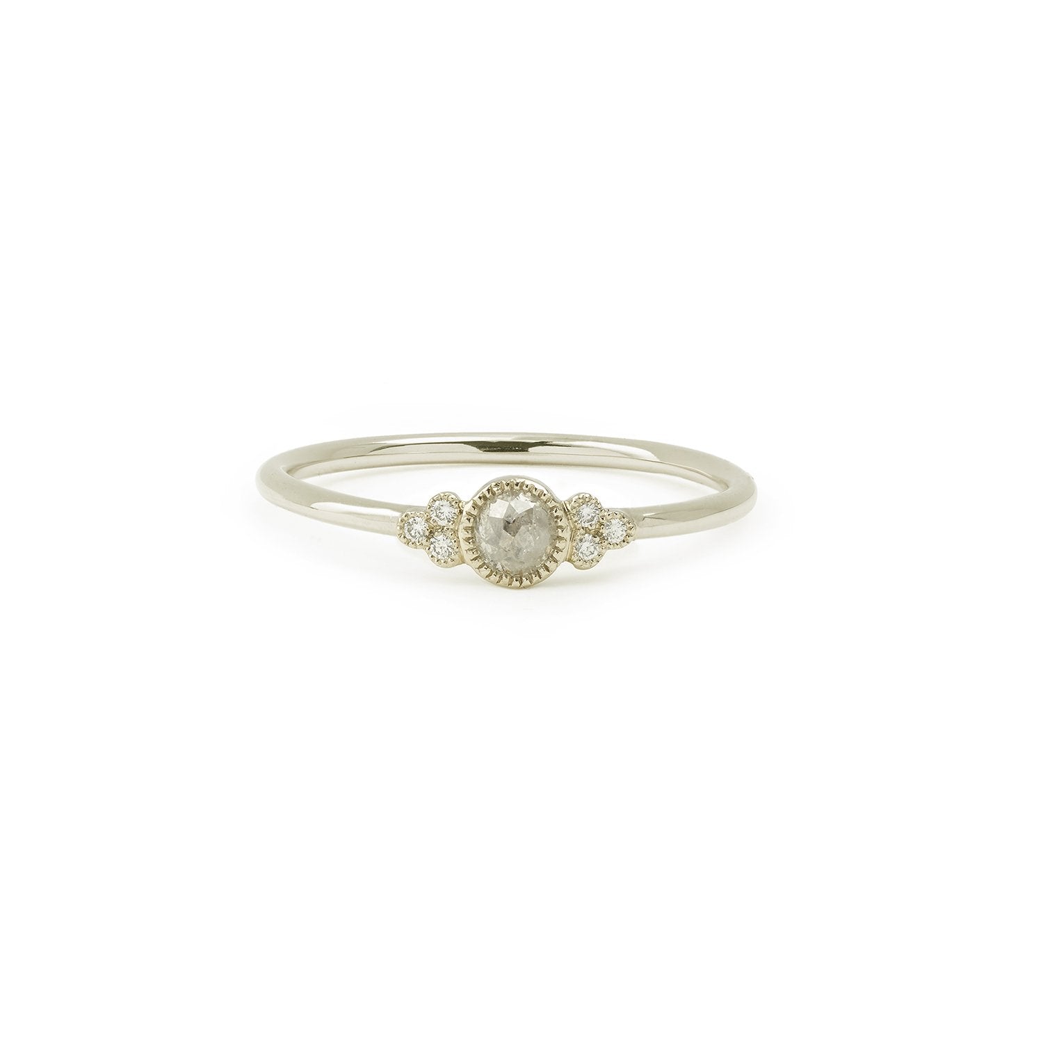 Ring Flora S diamondIcy, Myrtille Beck, designer's engagement ring, antique engagement ring, old engagement ring