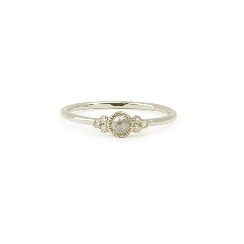 Ring Flora S diamondIcy, Myrtille Beck, designer's engagement ring, antique engagement ring, old engagement ring