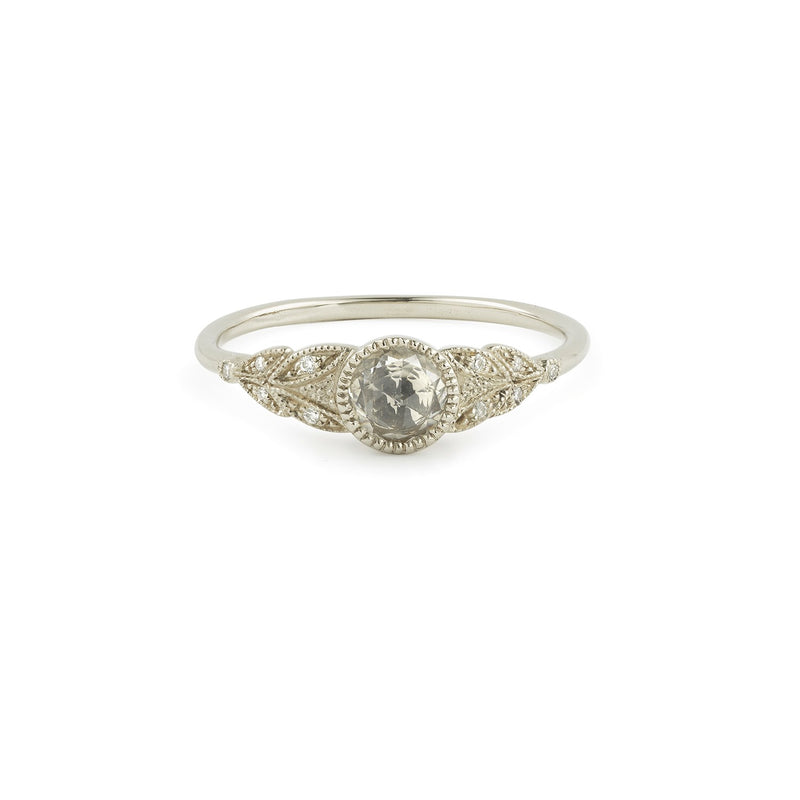 Ring Feuillage L White Sapphire