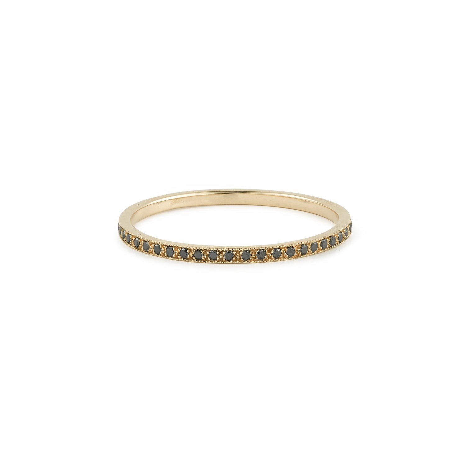wedding band Venus black rose golddiamonds , Myrtille Beck, wedding banddesigner's, black wedding banddiamonds