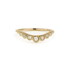 Grand Diadème Myrtille Beckring, champagne diamonds, unique engagement ring, engagement ring designer Paris
