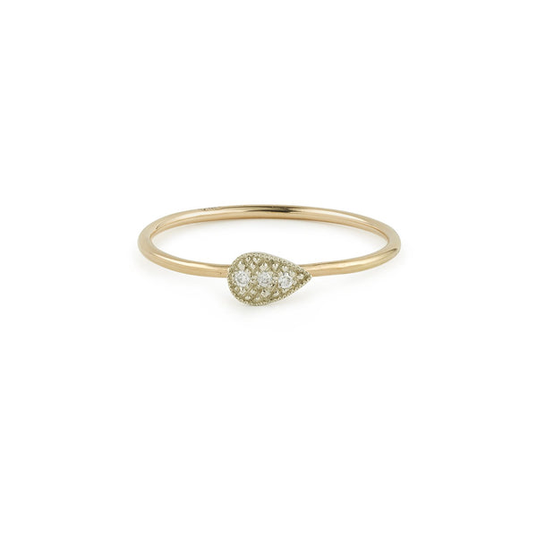 Ring Allegria Goutte Myrtille Beck,fine gold and diamonds ring