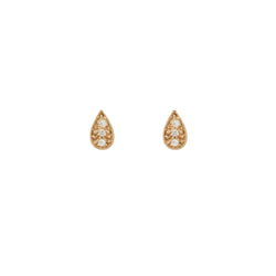 Earrings - Flea Earrings Allegria Goutte, designer earrings, vintage earrings, gold Myrtille Beckearrings Paris