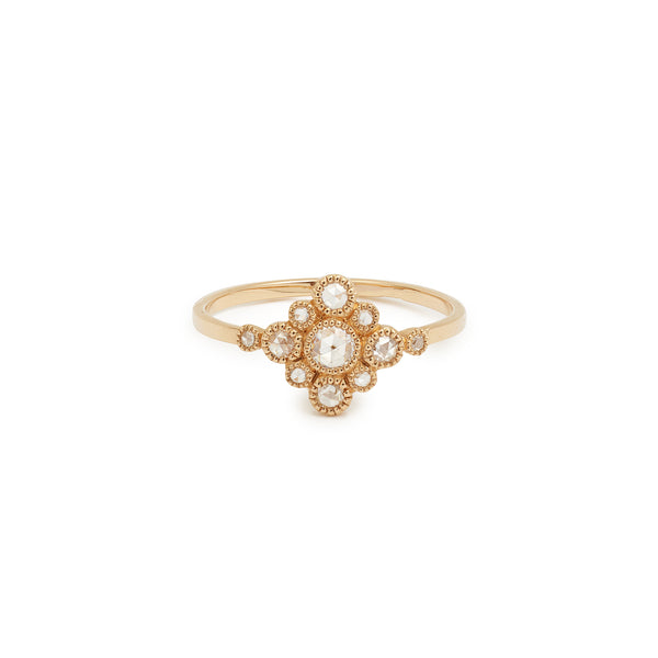 Cosmos Daydream ring with rosecut diamonds