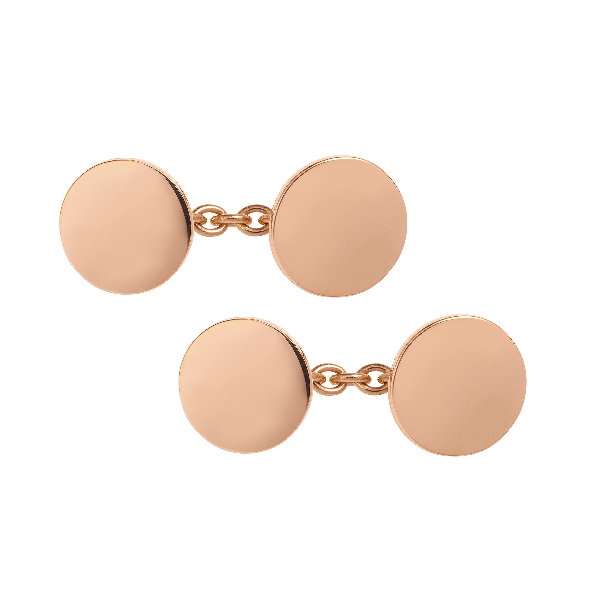 Round cufflink
