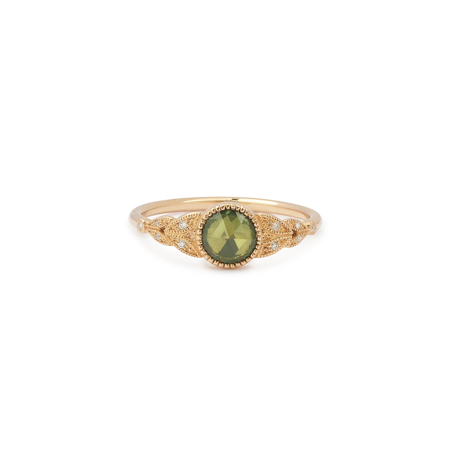 Ring Feuillage XL Green Sapphire
