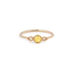 Love Ring Céleste M Yellow sapphire