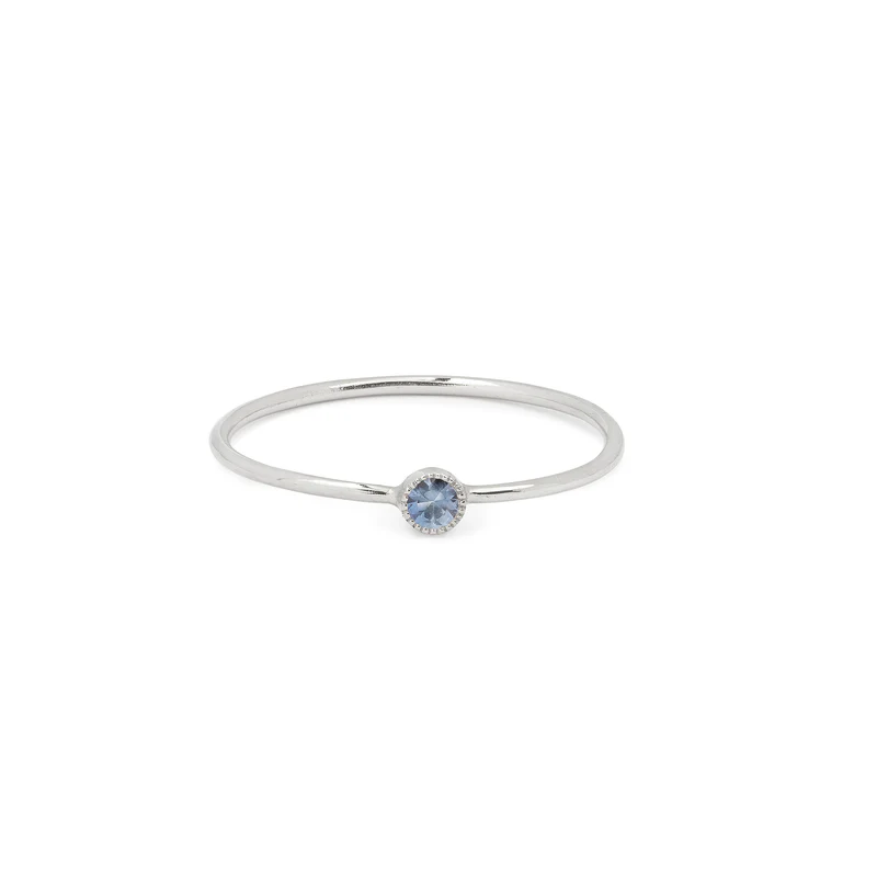 Solitaire Mini Love Ring S Blue Sapphire