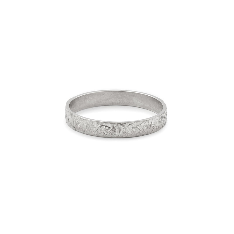 wedding band Pyrite grey gold, Myrtille Beck, wedding band from creator for man