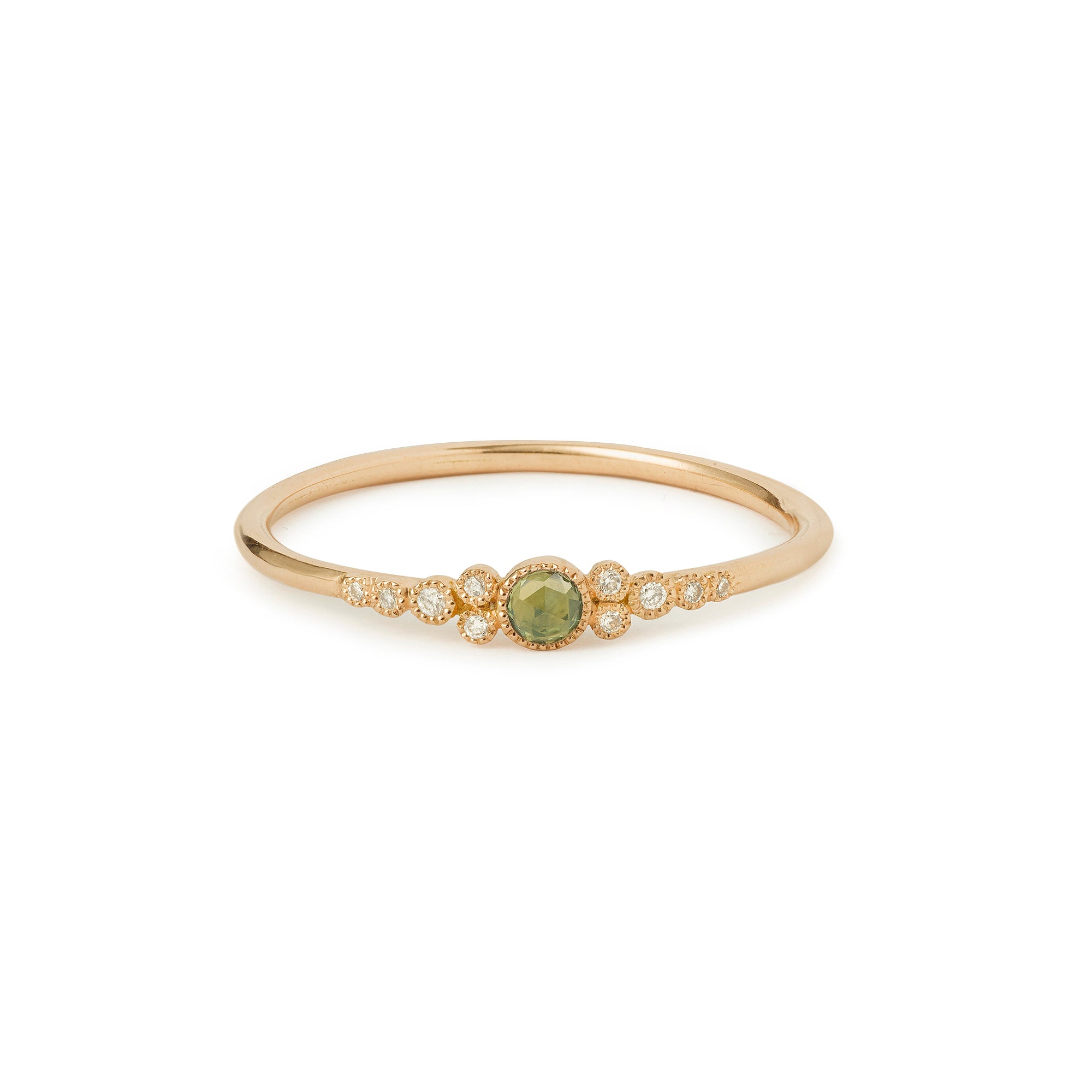 Ring Iris S Green sapphire