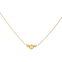Necklace Amour Céleste M Yellow sapphire