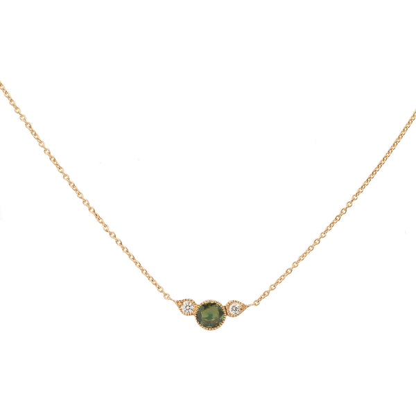 Necklace Amour Céleste M Green sapphire