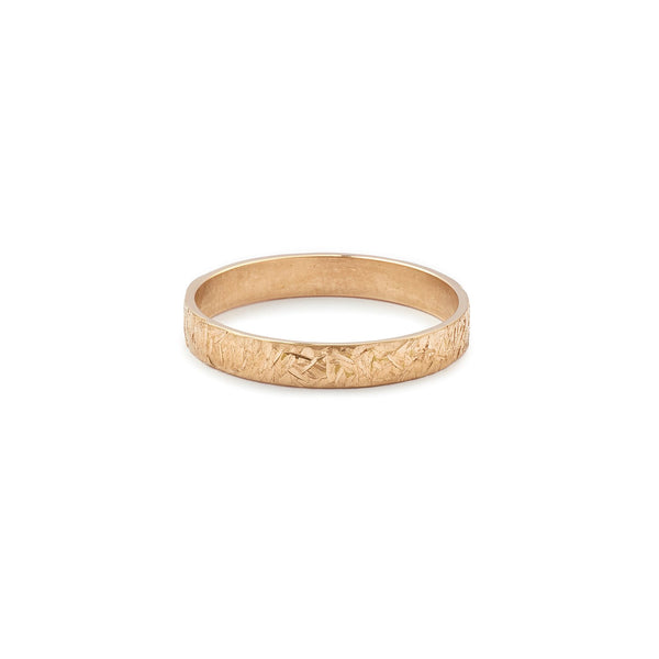wedding band Pyrite rose gold, Myrtille Beck, wedding band from creator for man