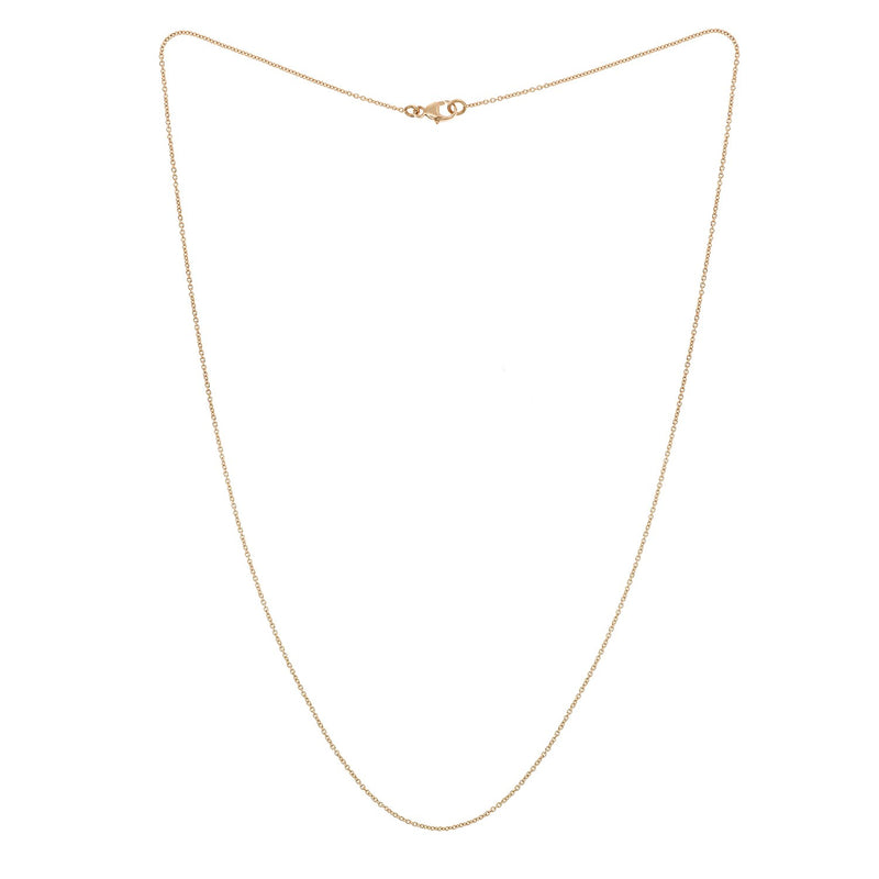 Fine chain rose gold9/10e 41 cm - Necklace artisanal chain - Designer Myrtille BeckJewelry Paris