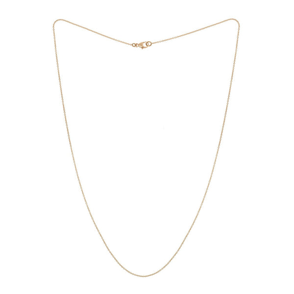 Fine chain rose gold 9/10e 55cm necklace artisanal chain - Paris Jewelry Designer Myrtille Beck 