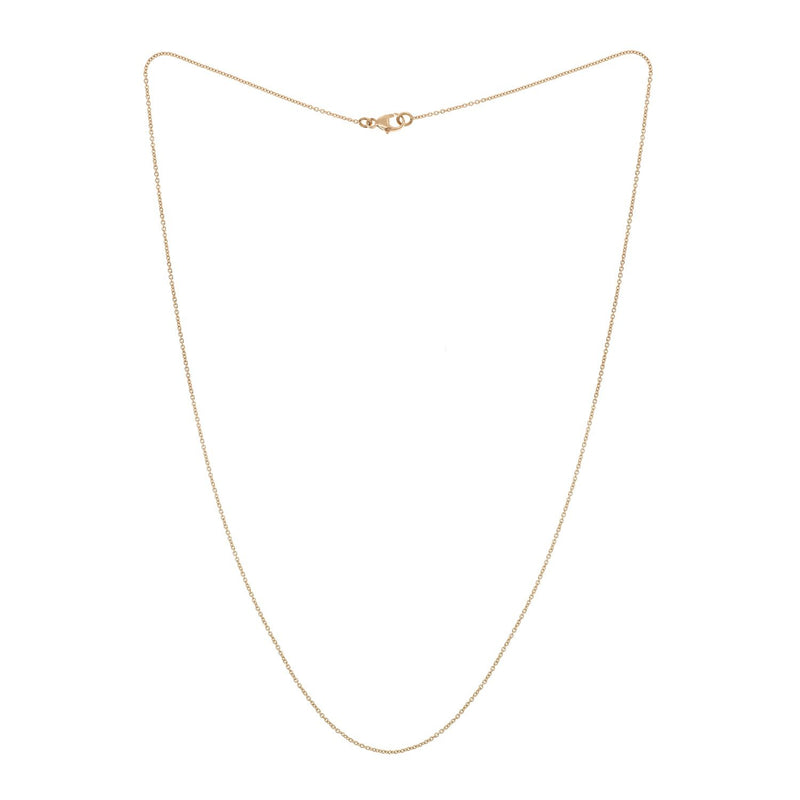Fine chain rose gold 9/10e 55cm necklace artisanal chain - Paris Jewelry Designer Myrtille Beck 