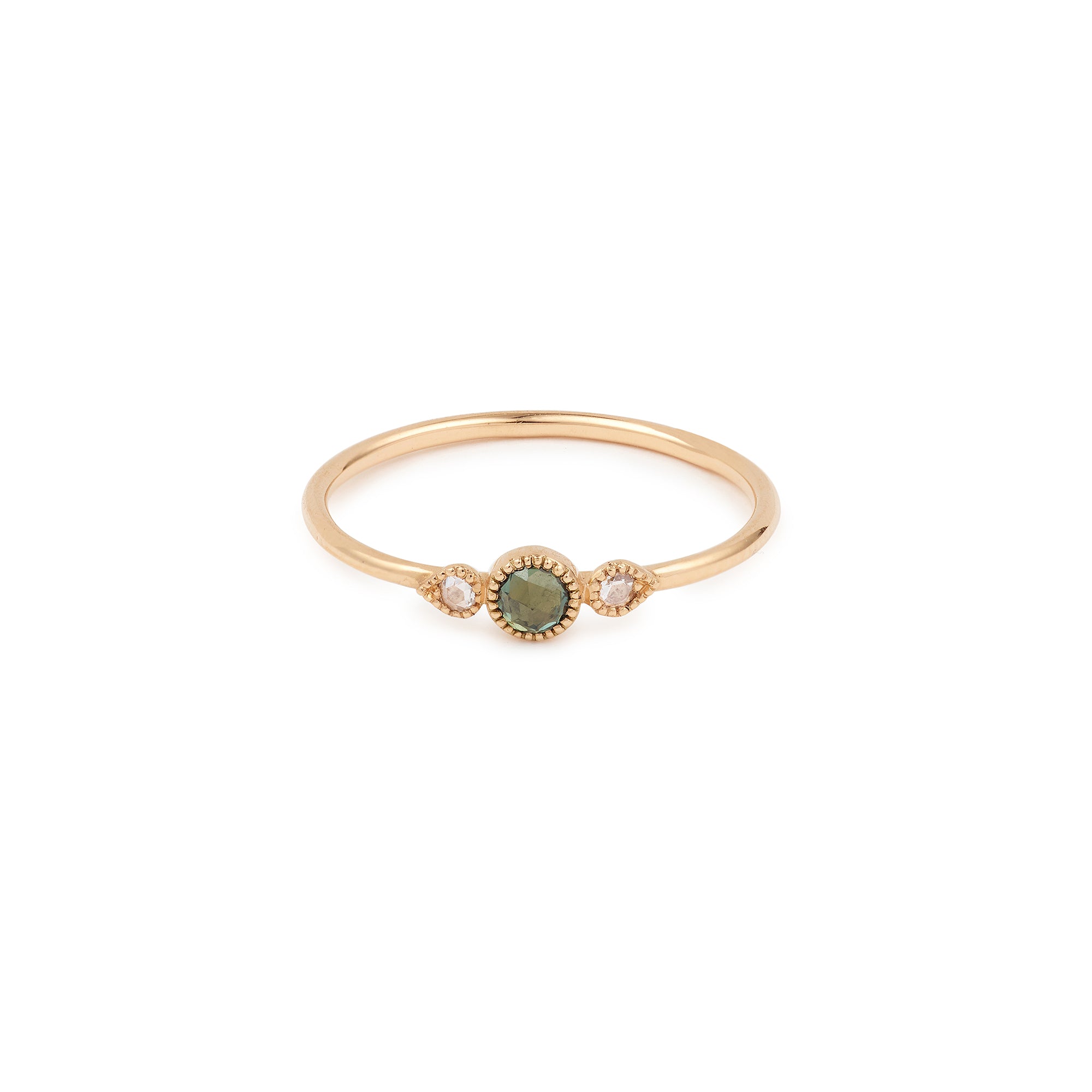 Love ring Céleste S Green sapphire