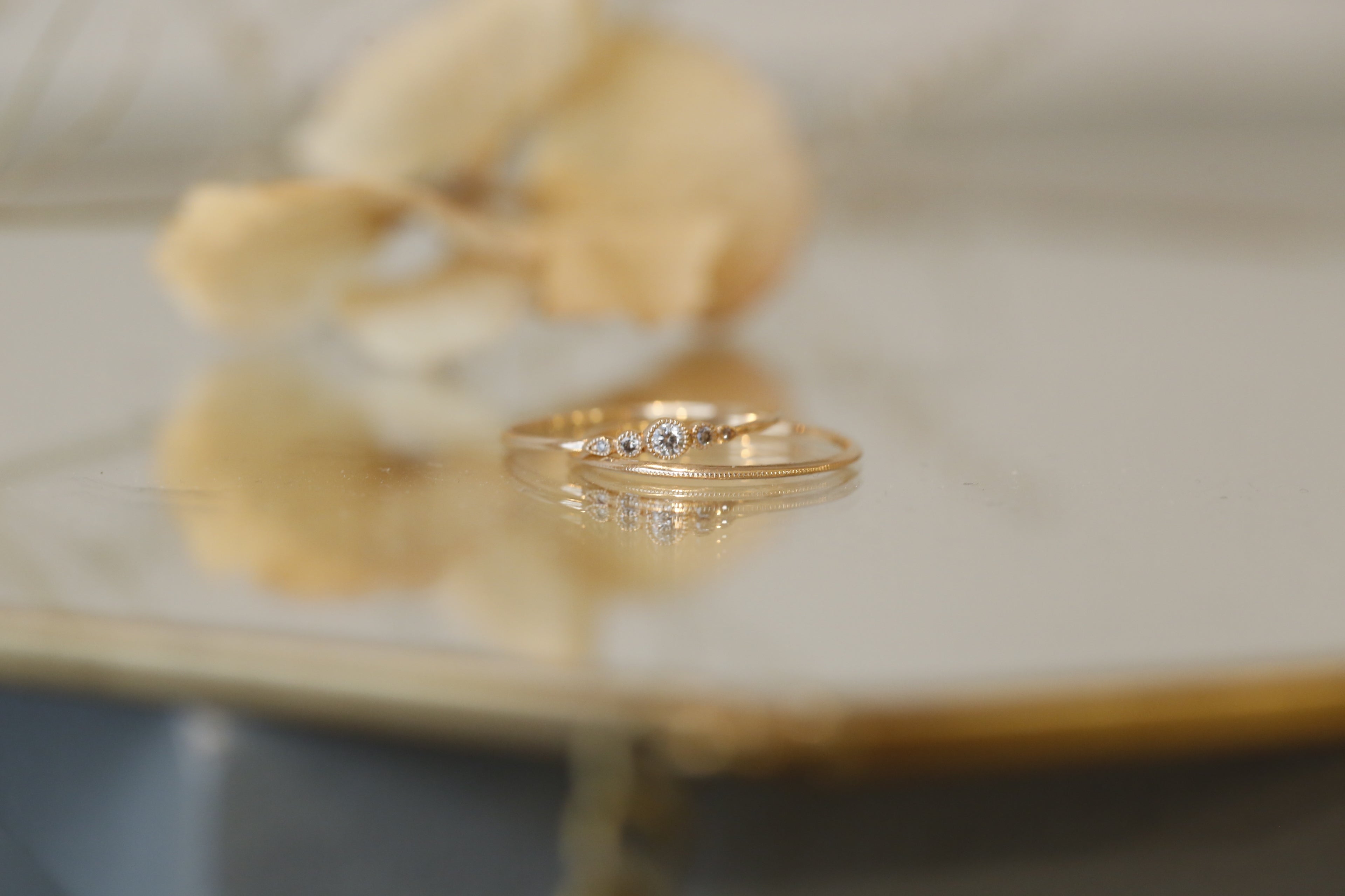 wedding band Milgrain S 1 mm