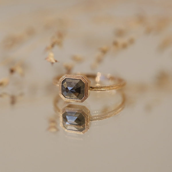 Love ring diamondGalaxie radiant cut, Myrtille Beck, Unique piece, designer's engagement ring, unique engagement ring, Paris