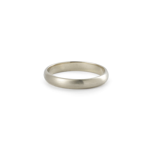Ring - wedding bandDemi-Ronc 3,5mm Myrtille BeckParis grey goldmatt