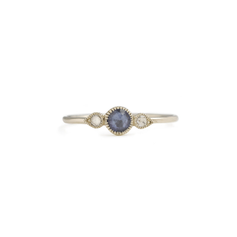 Ring - Amour Céleste M Blue Sapphire & Diamonds ring