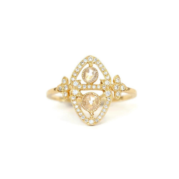 Ring - Ring Apis Florea Diamonds Paved designer's engagement ring, diamond engagement ring