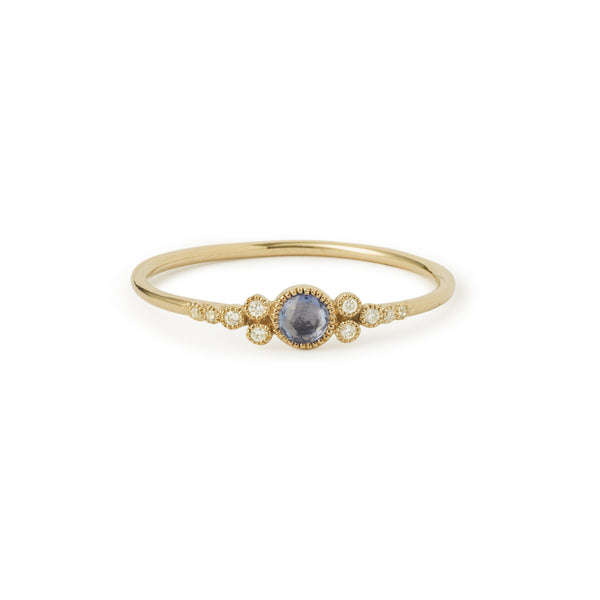 Ring - Bague Iris S Saphir Bleu, Myrtille Beck, Designer's Engagement Ring, Vintage Engagement Ring