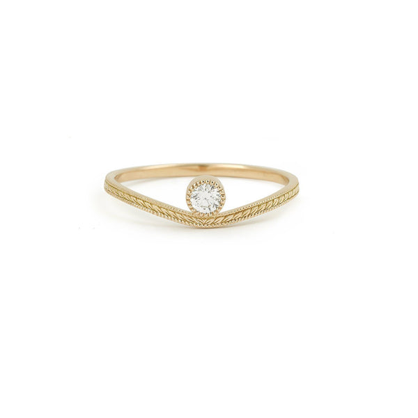 Ring - Ring Sienna Feuillage, Myrtille Beck, Designer's engagement ring, vintage engagement ring