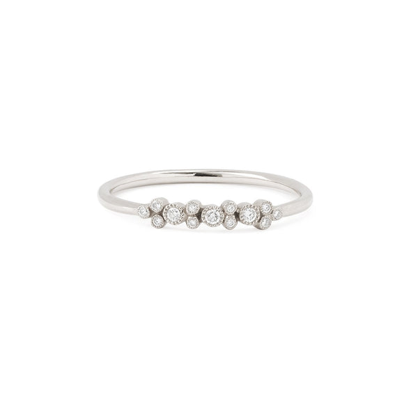 Ring - Diamants Stella Ring in grey gold, Myrtille Beck, Designer's engagement ring, vintage engagement ring