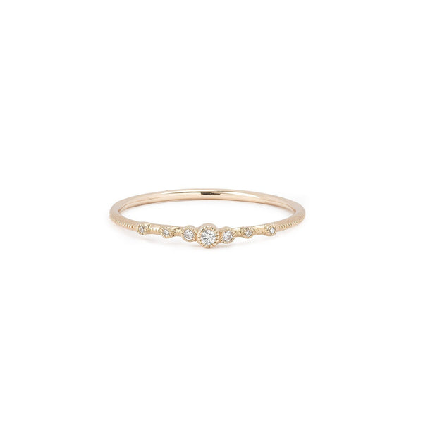 Ring - Ring Vega Diamonds rose gold, Myrtille Beck, wedding bandsand designer's engagement ring, wedding bandsvintage