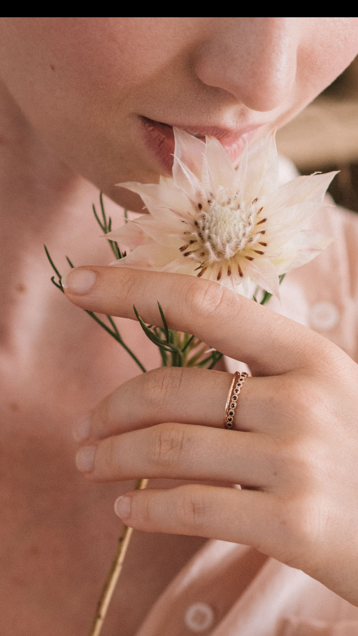 wedding band Céleste  Black Diamonds