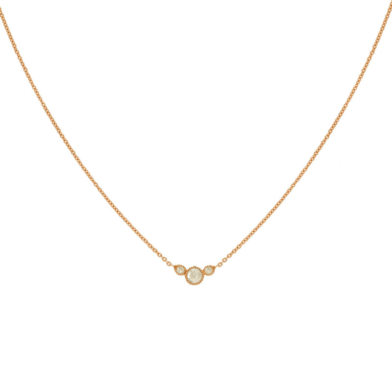 Necklace - Amour Céleste S Icy Necklace, designer necklace, vintage designer jewelry, fine gold and diamonds necklace                                