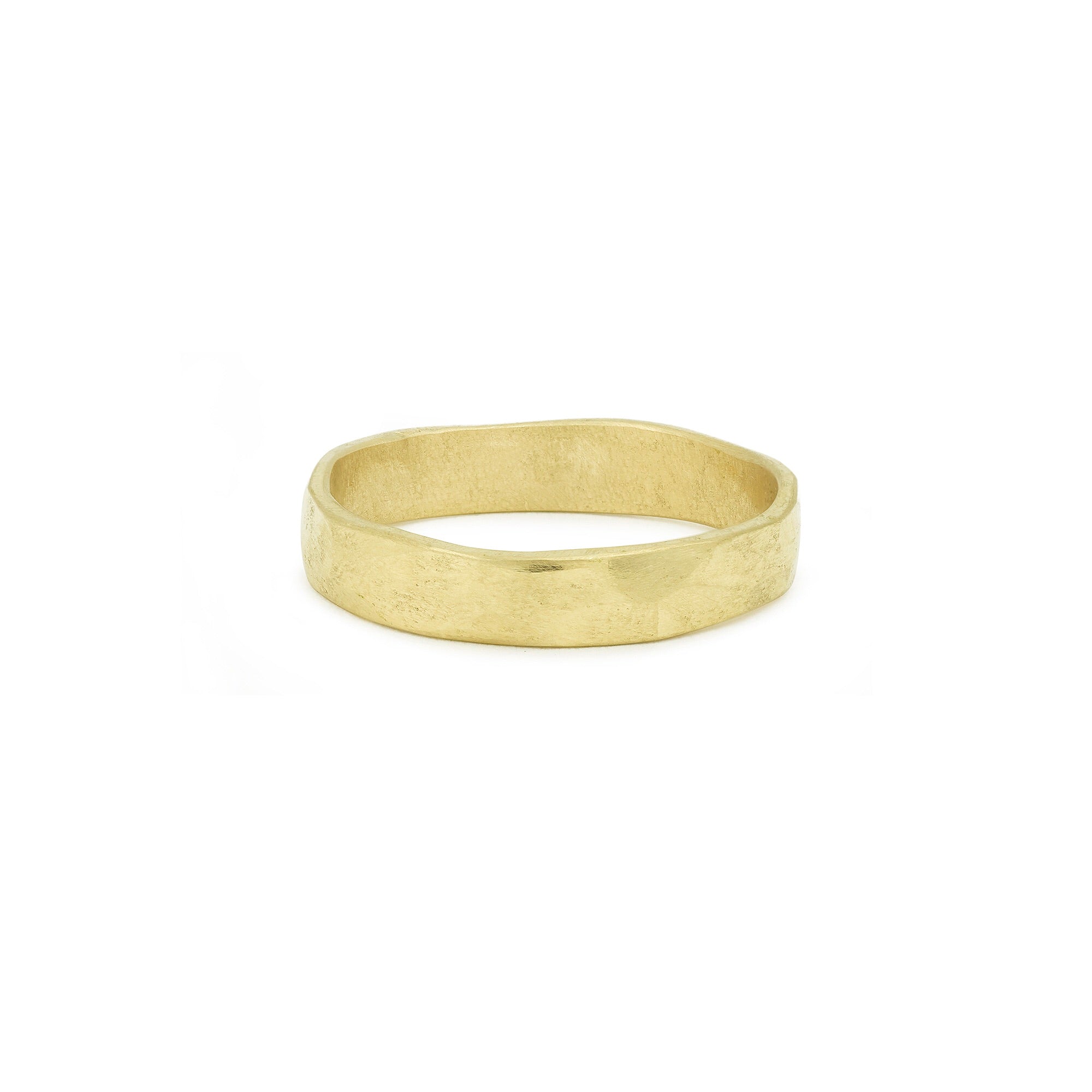 wedding band Klee XL, yellow gold, Myrtille Beck, wedding band by designer for men, Paris, wedding band Myrtille Beck for men
