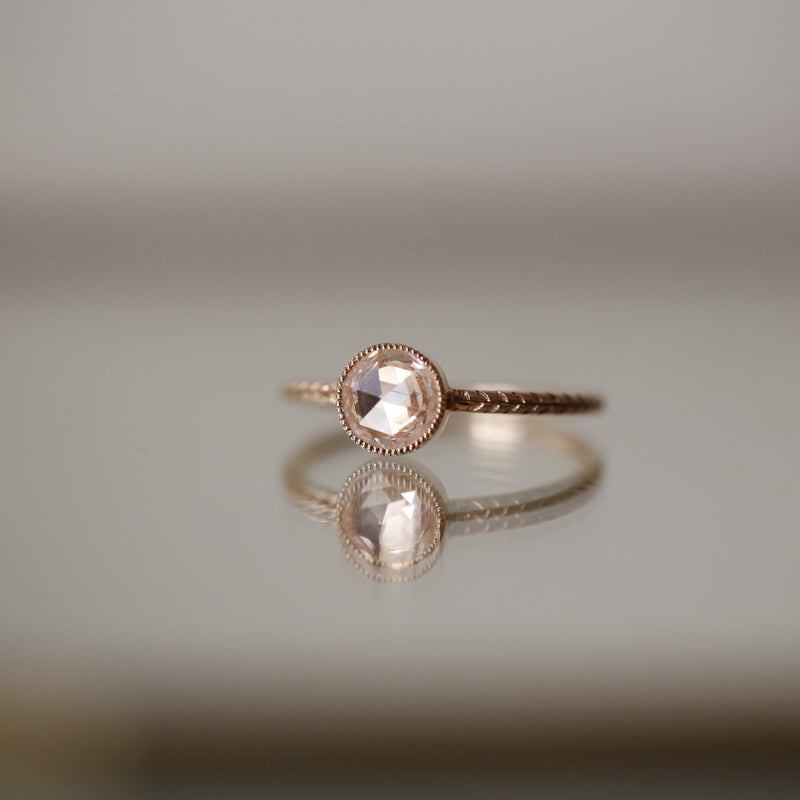 Ring - Ring Cybèle XL White Myrtille BeckSapphire, engagement rings, designer engagement rings.