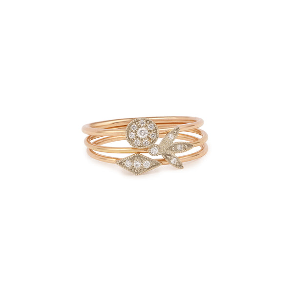 Ring - Rings Allegria, Myrtille Beck, Designer's rings, vintage rings, ring rose goldand gray