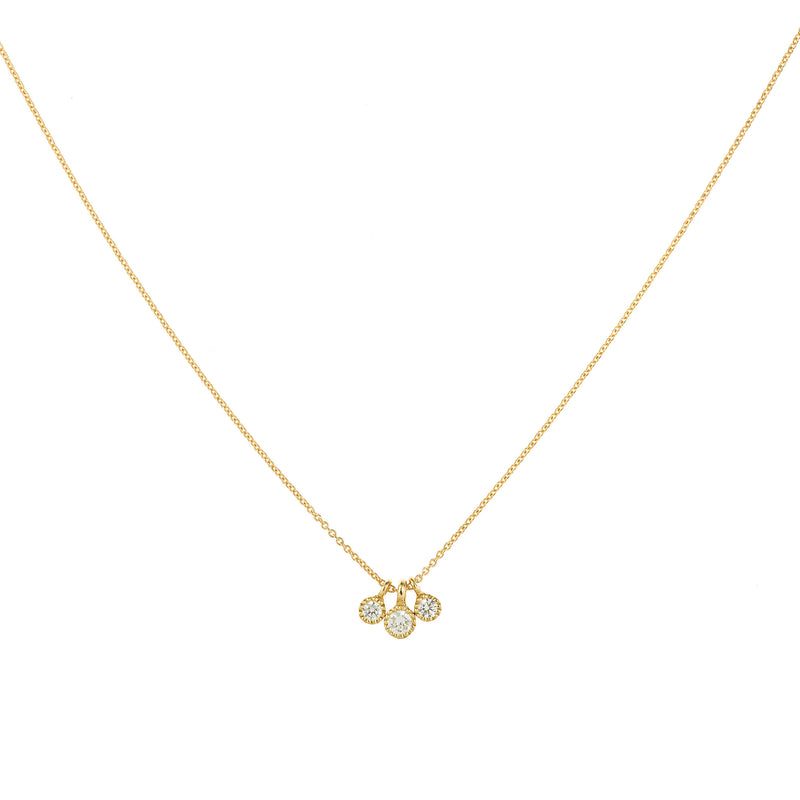 Love Triple Diamond Necklace S-XS