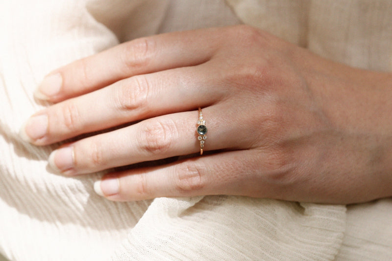 Bague Iris M Saphir mermaid