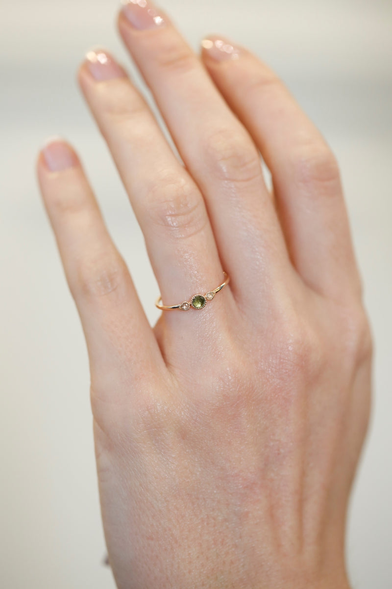 Bague Amour Céleste S Saphir vert