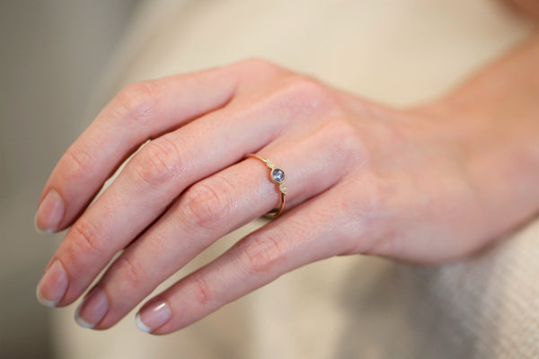 Bague Amour Céleste M Saphir bleu