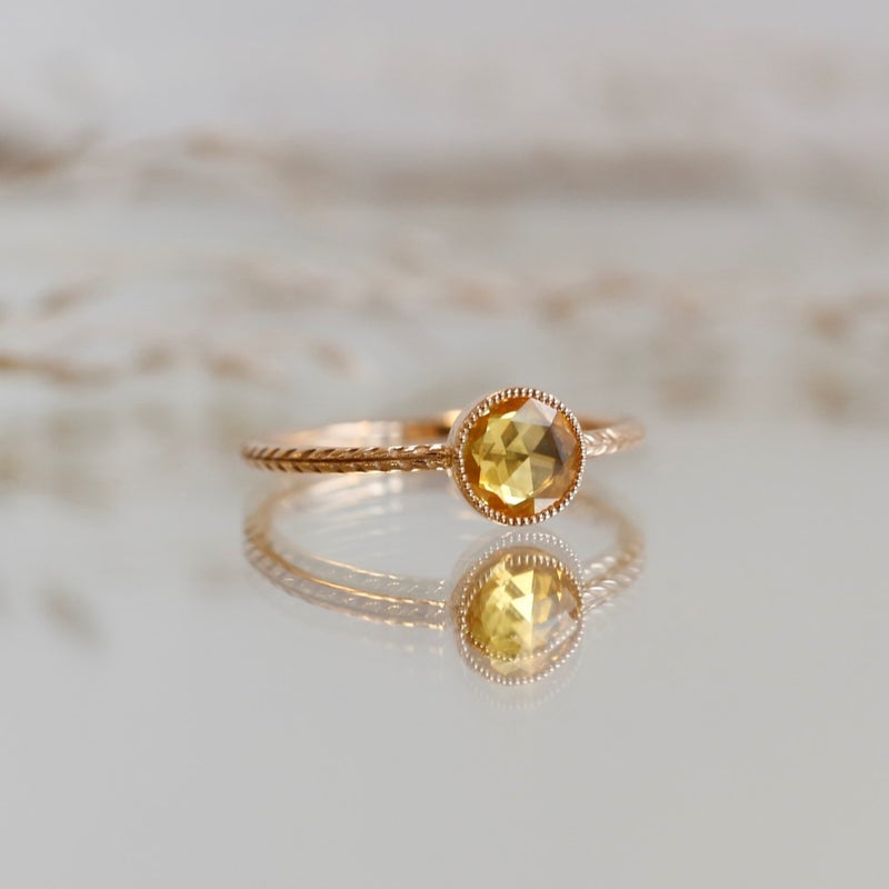 Bague Cybèle XL Saphir jaune