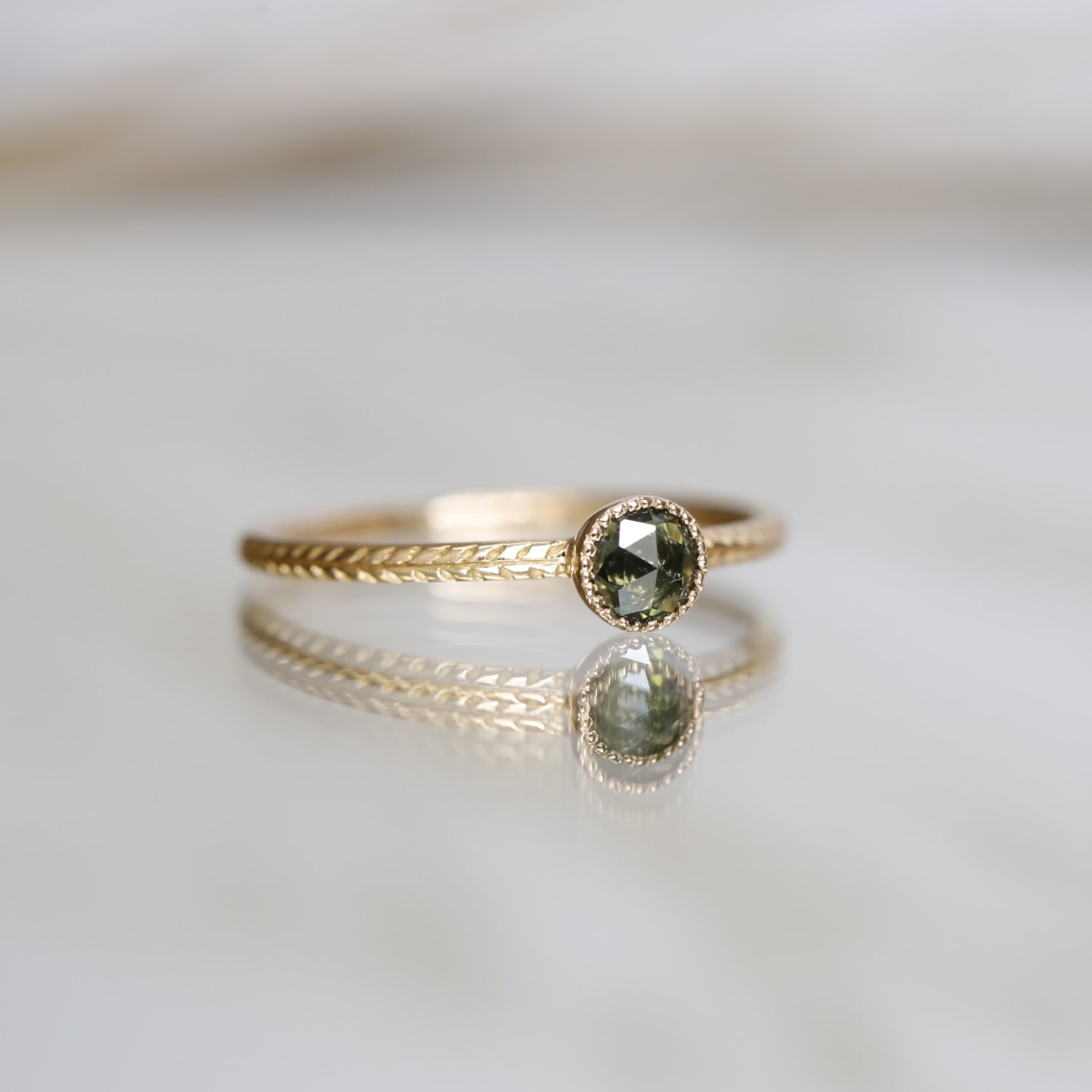 Bague Cybèle S Saphir vert