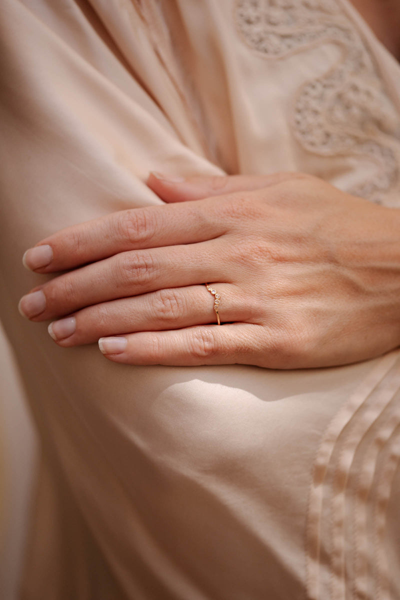 Bague Petit Amour Céleste Curve XL rosecut