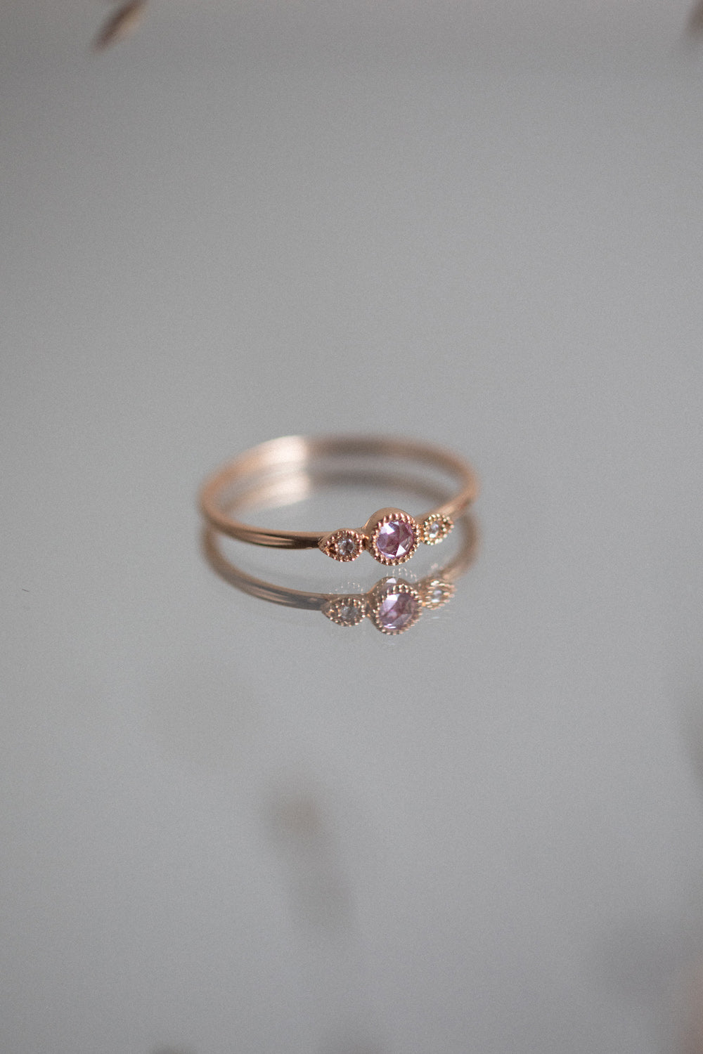 Bague Amour Céleste S Saphir rose